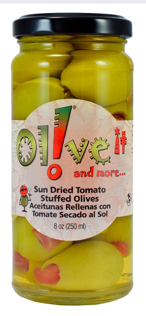 Sun Dried Tomato Stuffed Olives
