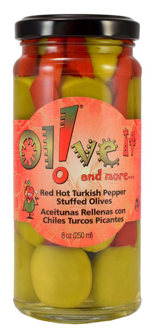 Red Hot Turkish Pepper Stuffed Olives